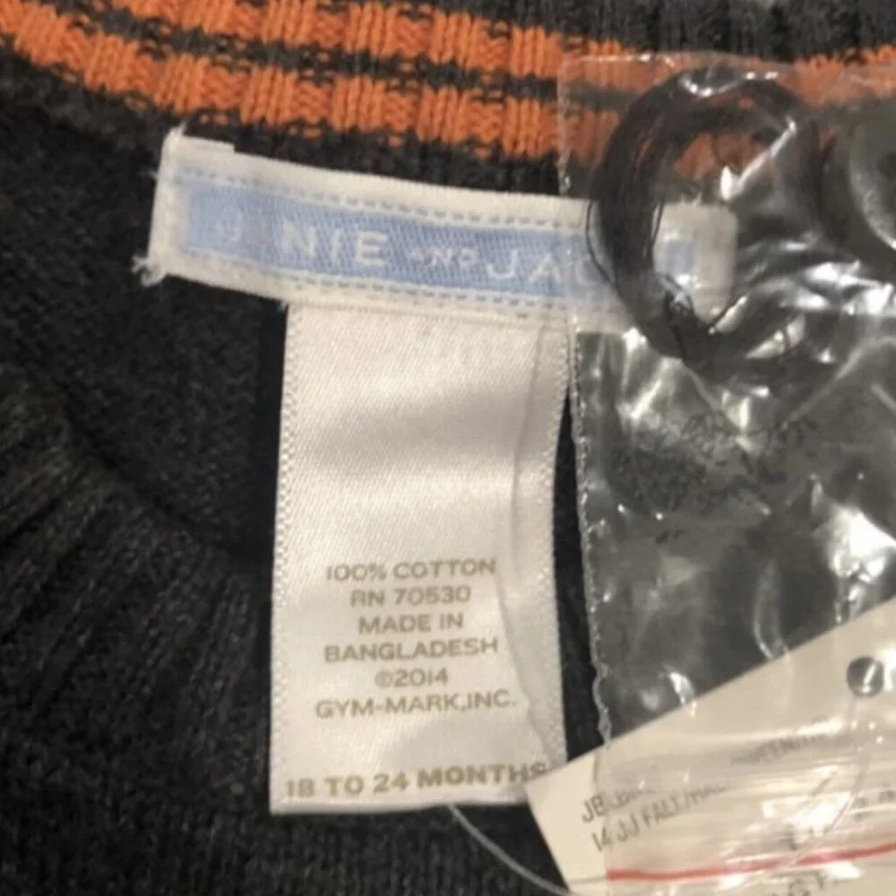 NEW Janie and Jack 18-24m Halloween Fall Striped Sweater
